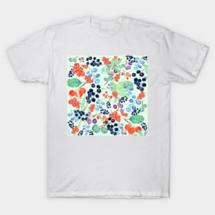 colorful berries watercolor collection T-Shirt